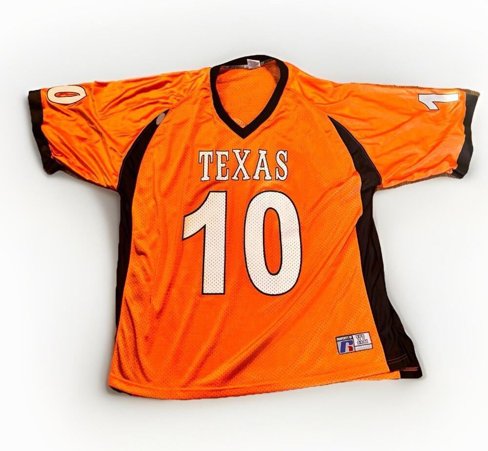 Russell Athletic Texas Longhorns #10 Orange Football Jersey Men’s XL